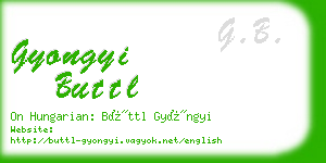 gyongyi buttl business card